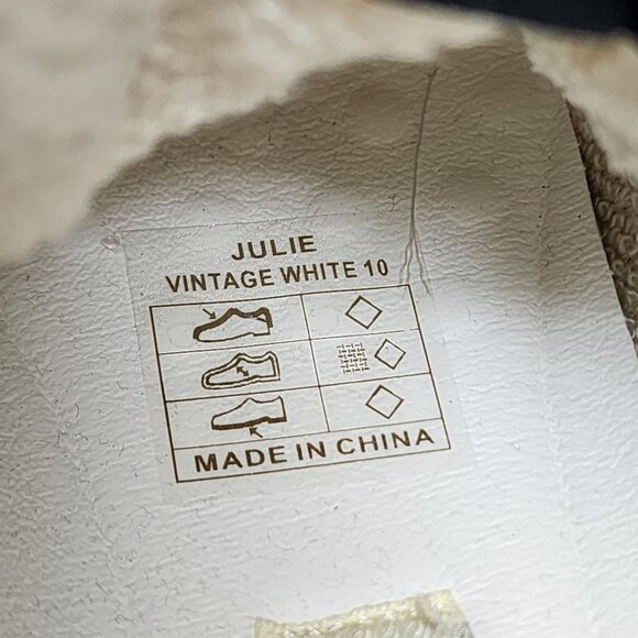 Vintage Havana Womens High-Top Sneakers With Star Studs & Gold Accents Size 10 - Picture 7 of 13